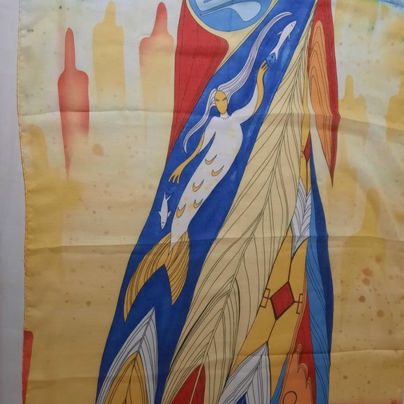 Maxine Noel - Not Forgotten -Large Wall Tapestry 26" X 69" - Picture 3 of 7